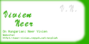 vivien neer business card